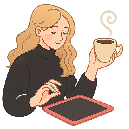 Therapist with iPad